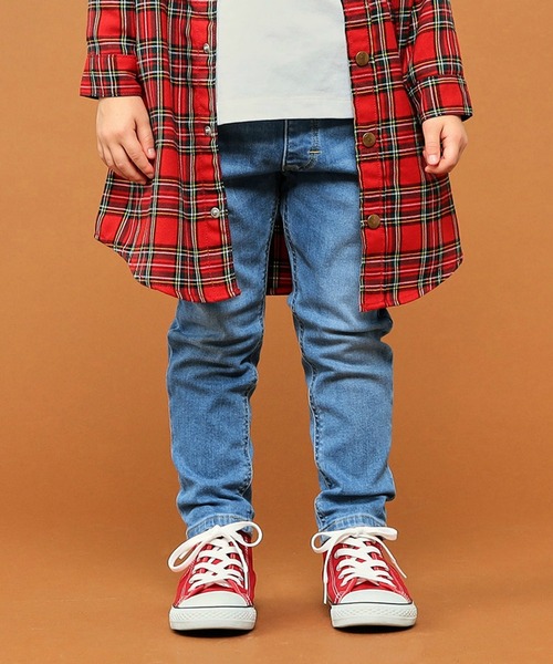 Lee（リー）の「Lee/リー【100-150cm】キッズ ストレッチ ストレートデニムパンツ 長く使える（デニムパンツ・キッズ・インディゴブルー/ダークインディゴブルー/ブラック系その他/ライトインディゴブルー/ブラック系その他2・130/110/120/100/150/140）」の9枚目の写真