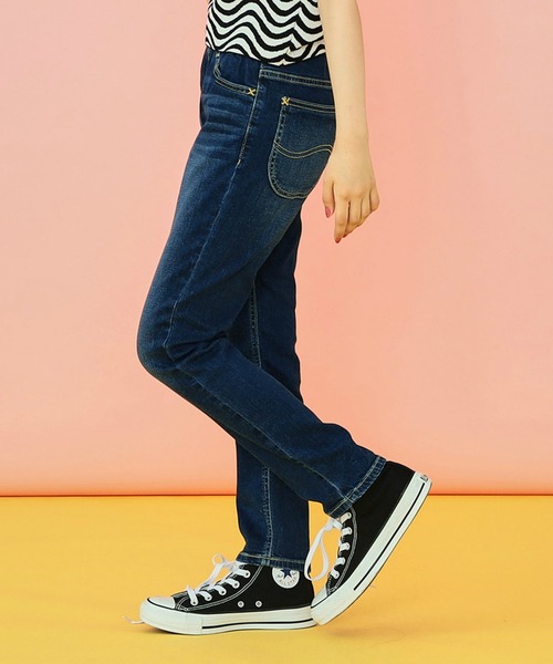 Lee（リー）の「Lee/リー【100-150cm】キッズ ストレッチ ストレートデニムパンツ 長く使える（デニムパンツ・キッズ・インディゴブルー/ダークインディゴブルー/ブラック系その他/ライトインディゴブルー/ブラック系その他2・130/110/120/100/150/140）」の16枚目の写真
