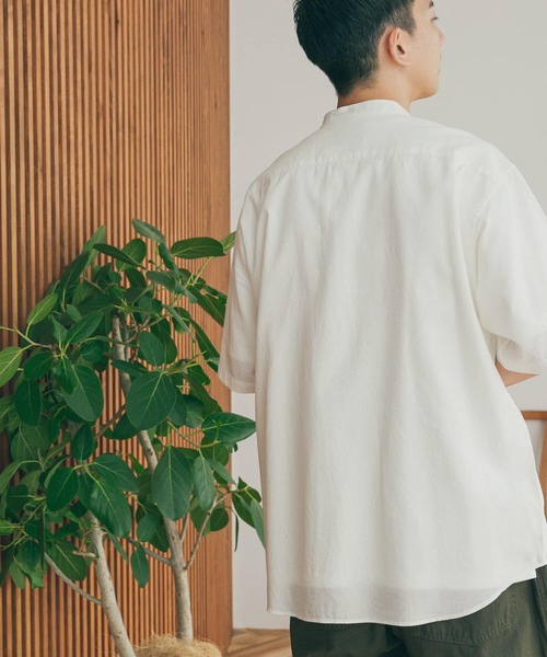 FORK&SPOON（フォークアンドスプーン）の「FORK&SPOON　コットンリネンシャツ（シャツ/ブラウス・メンズ・チェック/ネイビー/オフホワイト・5/4）」の20枚目の写真