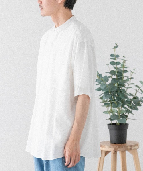 FORK&SPOON（フォークアンドスプーン）の「FORK&SPOON　コットンリネンシャツ（シャツ/ブラウス・メンズ・チェック/ネイビー/オフホワイト・5/4）」の11枚目の写真