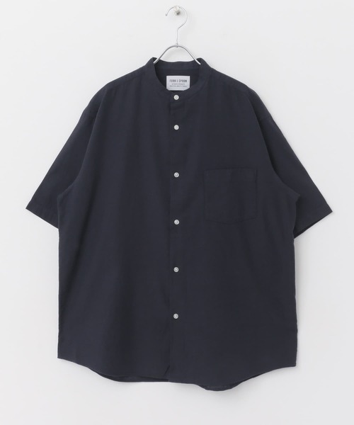 FORK&SPOON（フォークアンドスプーン）の「FORK&SPOON　コットンリネンシャツ（シャツ/ブラウス・メンズ・チェック/ネイビー/オフホワイト・5/4）」の13枚目の写真