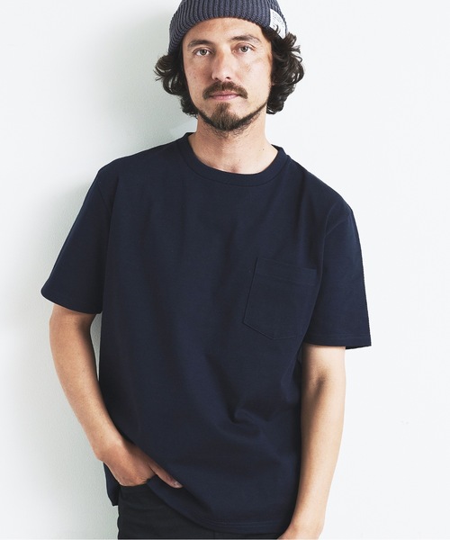 Magine（マージン）の「HEAVY CTN  C/N PKT TEE S/S:ヘビーコットン  クルーネック  半袖 ポケット TEE（Tシャツ/カットソー・メンズ・チャコールグレー/ブラック/グレー/ホワイト/ネイビー・44/46/48）」の5枚目の写真