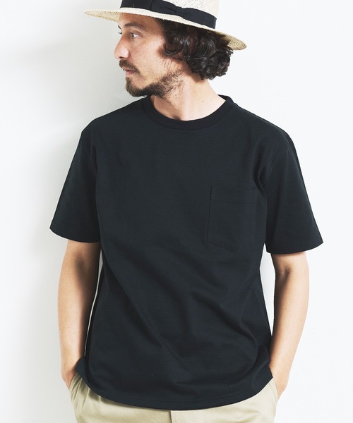 Magine（マージン）の「HEAVY CTN  C/N PKT TEE S/S:ヘビーコットン  クルーネック  半袖 ポケット TEE（Tシャツ/カットソー・メンズ・チャコールグレー/ブラック/グレー/ホワイト/ネイビー・44/46/48）」の10枚目の写真