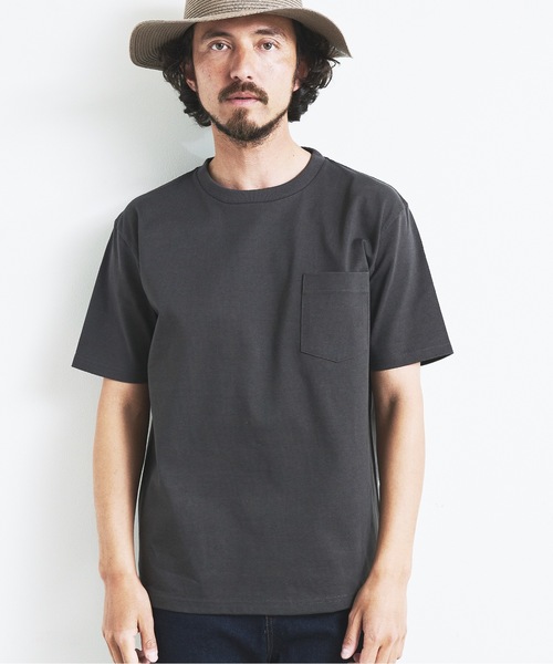 Magine（マージン）の「HEAVY CTN  C/N PKT TEE S/S:ヘビーコットン  クルーネック  半袖 ポケット TEE（Tシャツ/カットソー・メンズ・チャコールグレー/ブラック/グレー/ホワイト/ネイビー・44/46/48）」の12枚目の写真