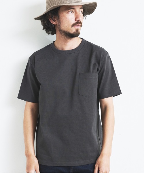 Magine（マージン）の「HEAVY CTN  C/N PKT TEE S/S:ヘビーコットン  クルーネック  半袖 ポケット TEE（Tシャツ/カットソー・メンズ・チャコールグレー/ブラック/グレー/ホワイト/ネイビー・44/46/48）」の13枚目の写真