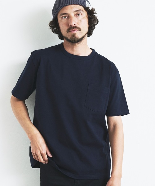 Magine（マージン）の「HEAVY CTN  C/N PKT TEE S/S:ヘビーコットン  クルーネック  半袖 ポケット TEE（Tシャツ/カットソー・メンズ・チャコールグレー/ブラック/グレー/ホワイト/ネイビー・44/46/48）」の21枚目の写真