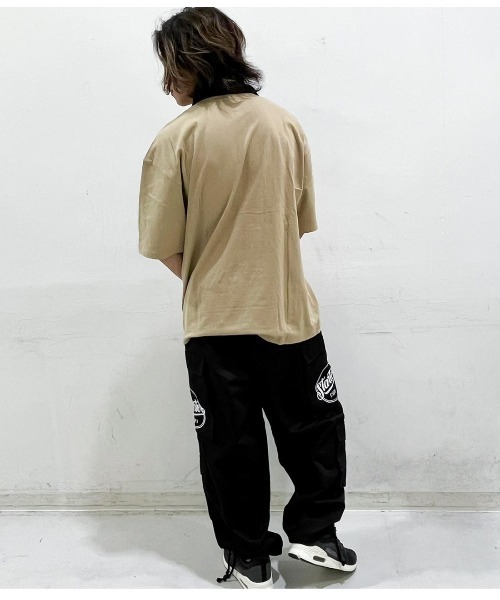 STARTER（スターター）の「ハーフジップ襟  配色半袖Tシャツ（Tシャツ/カットソー・メンズ・ブラック/ネイビー/ベージュ・L/XL/M）」の16枚目の写真