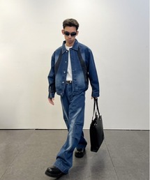 ARCH by ROARINGWILD | 【ARCH by ROARINGWILD/アーチバイローリングワイルド】Knee Pleat Jeans/ ニープリーツ ジーンズ デニムパンツ(デニムパンツ)