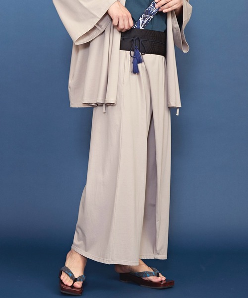 カヤ（カヤ）の「【カヤ】湯のゆるりメンズワイドパンツ（その他パンツ・メンズ・ブルー/ライトグレー/ブラウン/スミクロ・FREE）」の3枚目の写真