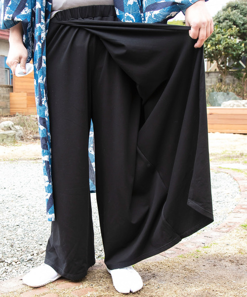 カヤ（カヤ）の「【カヤ】湯のゆるりメンズワイドパンツ（その他パンツ・メンズ・ブルー/ライトグレー/ブラウン/スミクロ・FREE）」の10枚目の写真