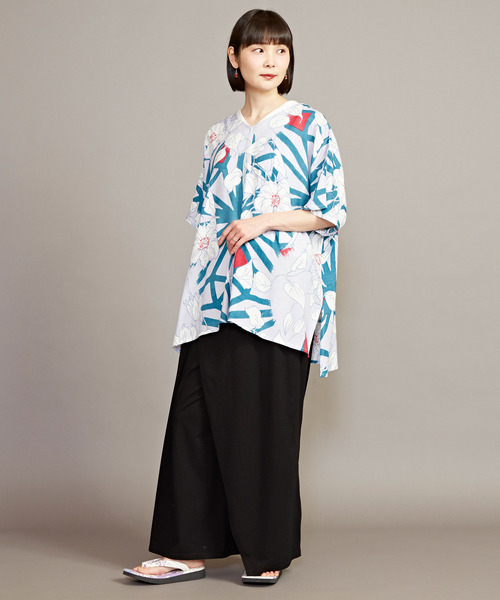 カヤ（カヤ）の「【カヤ】湯のゆるりメンズワイドパンツ（その他パンツ・メンズ・ブルー/ライトグレー/ブラウン/スミクロ・FREE）」の11枚目の写真