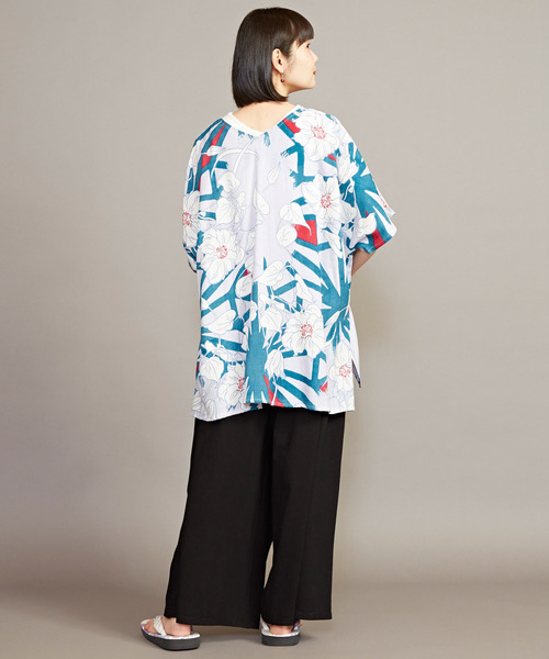 カヤ（カヤ）の「【カヤ】湯のゆるりメンズワイドパンツ（その他パンツ・メンズ・ブルー/ライトグレー/ブラウン/スミクロ・FREE）」の12枚目の写真