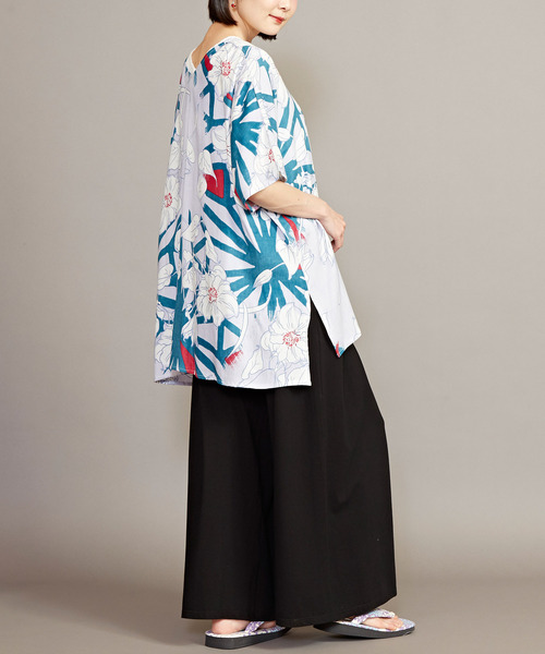 カヤ（カヤ）の「【カヤ】湯のゆるりメンズワイドパンツ（その他パンツ・メンズ・ブルー/ライトグレー/ブラウン/スミクロ・FREE）」の14枚目の写真