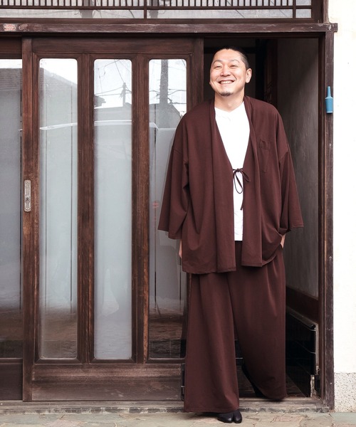 カヤ（カヤ）の「【カヤ】湯のゆるりメンズワイドパンツ（その他パンツ・メンズ・ブルー/ライトグレー/ブラウン/スミクロ・FREE）」の21枚目の写真