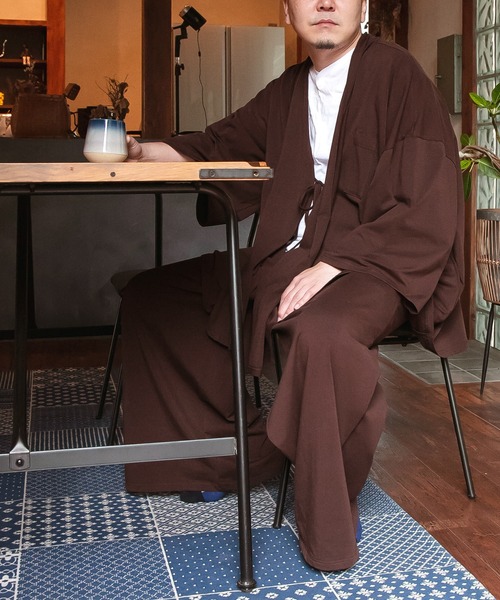 カヤ（カヤ）の「【カヤ】湯のゆるりメンズワイドパンツ（その他パンツ・メンズ・ブルー/ライトグレー/ブラウン/スミクロ・FREE）」の22枚目の写真