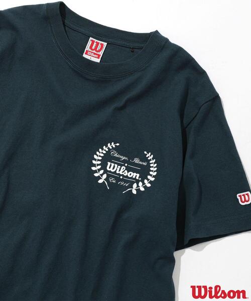 wilson(ウィルソン)の「WILSON(ウィルソン)別注プリントTシャツ(Tシャツ/カットソー・メンズ・ネイビー/ブラック/グレー・S/M/L/XL)」の3枚目の写真