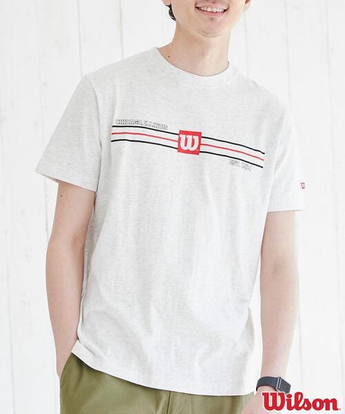wilson(ウィルソン)の「WILSON(ウィルソン)別注プリントTシャツ(Tシャツ/カットソー・メンズ・ネイビー/ブラック/グレー・S/M/L/XL)」の7枚目の写真