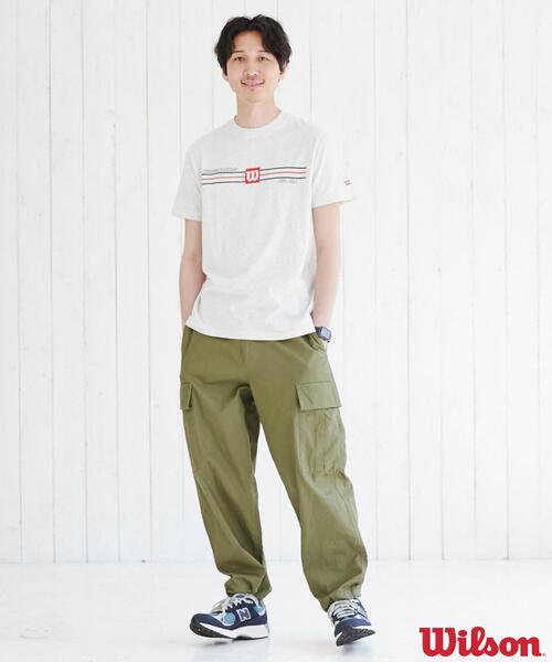 wilson(ウィルソン)の「WILSON(ウィルソン)別注プリントTシャツ(Tシャツ/カットソー・メンズ・ネイビー/ブラック/グレー・S/M/L/XL)」の10枚目の写真