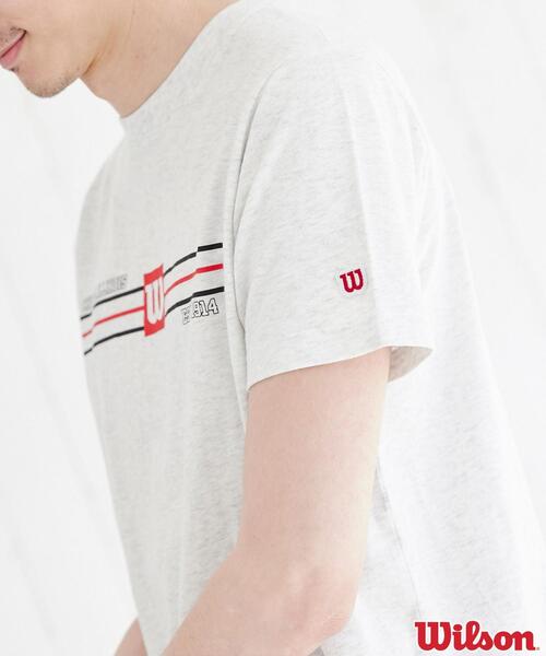 wilson(ウィルソン)の「WILSON(ウィルソン)別注プリントTシャツ(Tシャツ/カットソー・メンズ・ネイビー/ブラック/グレー・S/M/L/XL)」の22枚目の写真