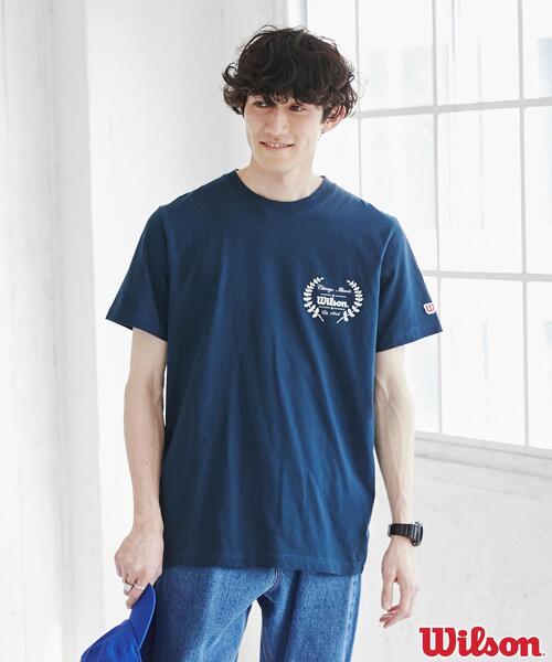 wilson(ウィルソン)の「WILSON(ウィルソン)別注プリントTシャツ(Tシャツ/カットソー・メンズ・ネイビー/ブラック/グレー・S/M/L/XL)」の16枚目の写真