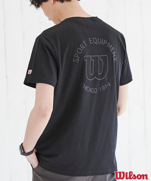 wilson(ウィルソン)の「WILSON(ウィルソン)別注プリントTシャツ(Tシャツ/カットソー・メンズ・ネイビー/ブラック/グレー・S/M/L/XL)」の19枚目の写真