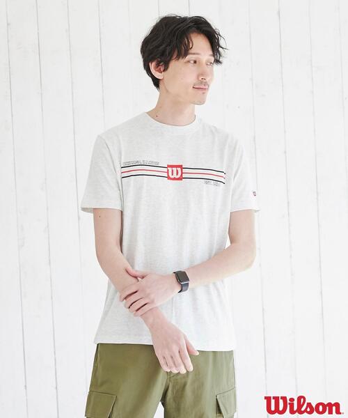 wilson(ウィルソン)の「WILSON(ウィルソン)別注プリントTシャツ(Tシャツ/カットソー・メンズ・ネイビー/ブラック/グレー・S/M/L/XL)」の11枚目の写真