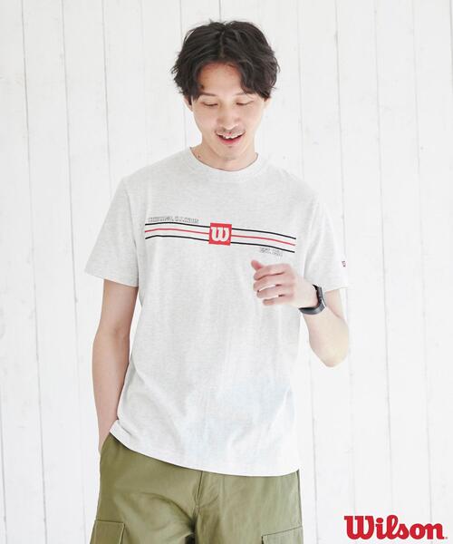 wilson(ウィルソン)の「WILSON(ウィルソン)別注プリントTシャツ(Tシャツ/カットソー・メンズ・ネイビー/ブラック/グレー・S/M/L/XL)」の14枚目の写真