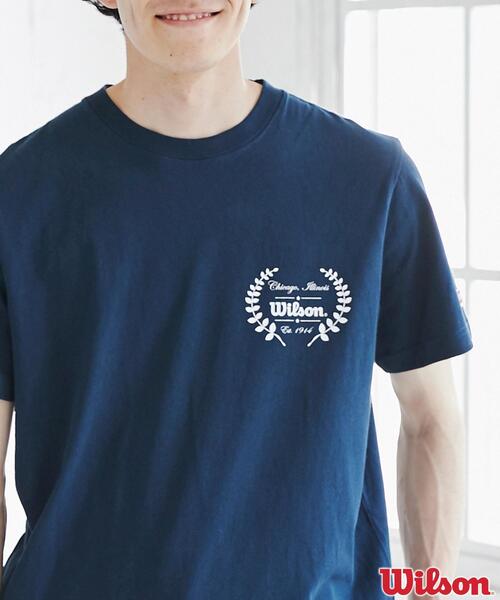 wilson(ウィルソン)の「WILSON(ウィルソン)別注プリントTシャツ(Tシャツ/カットソー・メンズ・ネイビー/ブラック/グレー・S/M/L/XL)」の17枚目の写真