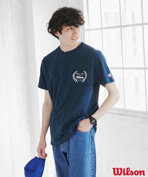 wilson(ウィルソン)の「WILSON(ウィルソン)別注プリントTシャツ(Tシャツ/カットソー・メンズ・ネイビー/ブラック/グレー・S/M/L/XL)」の9枚目の写真