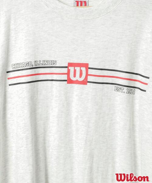 wilson(ウィルソン)の「WILSON(ウィルソン)別注プリントTシャツ(Tシャツ/カットソー・メンズ・ネイビー/ブラック/グレー・S/M/L/XL)」の21枚目の写真