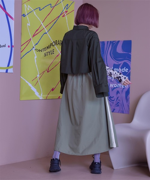 miette(ミエット)の「スリットスリーブシャツボレロ(シャツ/ブラウス・レディース・グレー/オフホワイト/ライトブルー/ブラック・FREE)」の15枚目の写真