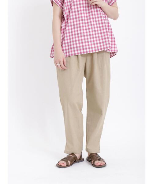 Samansa Mos2(サマンサ モスモス)の「【クイックドライ】タックテーパードパンツ(その他パンツ・レディース・チャコールグレー/グレー/ブラック/グリーン/ベージュ・F)」の7枚目の写真