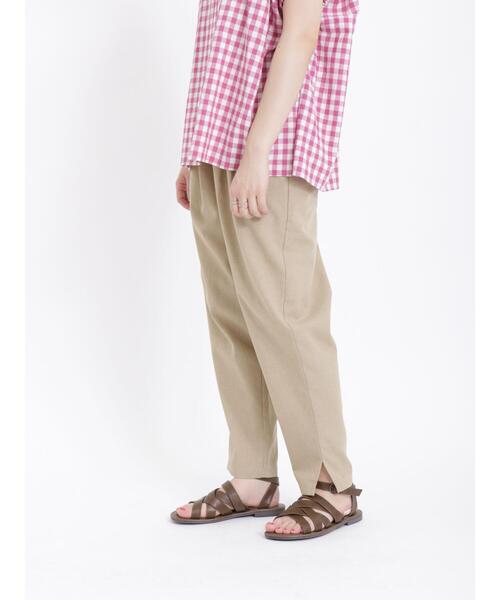 Samansa Mos2(サマンサ モスモス)の「【クイックドライ】タックテーパードパンツ(その他パンツ・レディース・チャコールグレー/グレー/ブラック/グリーン/ベージュ・F)」の8枚目の写真