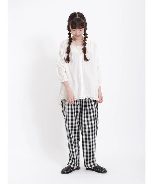 Samansa Mos2(サマンサ モスモス)の「【クイックドライ】タックテーパードパンツ(その他パンツ・レディース・チャコールグレー/グレー/ブラック/グリーン/ベージュ・F)」の12枚目の写真