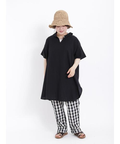 Samansa Mos2(サマンサ モスモス)の「【クイックドライ】タックテーパードパンツ(その他パンツ・レディース・チャコールグレー/グレー/ブラック/グリーン/ベージュ・F)」の16枚目の写真