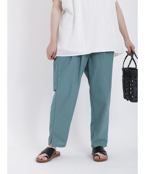 Samansa Mos2(サマンサ モスモス)の「【クイックドライ】タックテーパードパンツ(その他パンツ・レディース・チャコールグレー/グレー/ブラック/グリーン/ベージュ・F)」の22枚目の写真