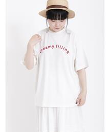 Samansa Mos2 | 【UV加工】スラブロゴTシャツ(Tシャツ/カットソー)