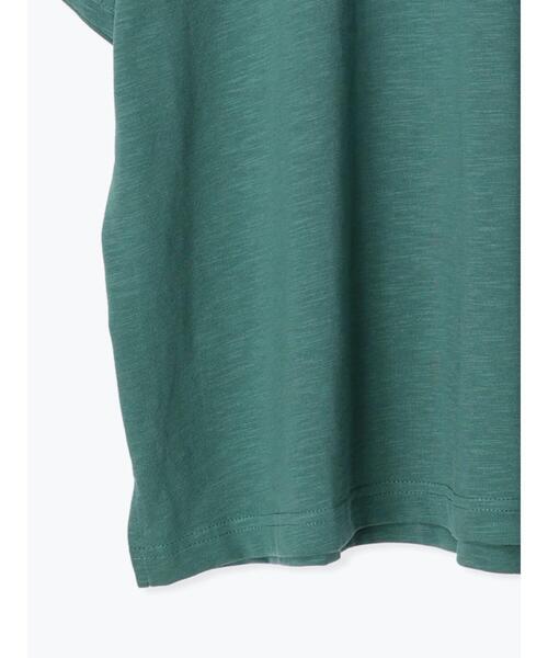 Samansa Mos2（サマンサ モスモス）の「【UV加工】スラブロゴTシャツ（Tシャツ/カットソー・レディース・オフホワイト/オレンジ/グリーン/ベージュ・F）」の14枚目の写真