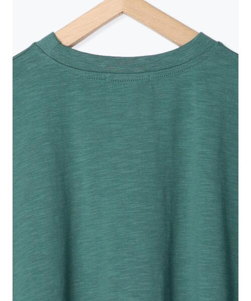 Samansa Mos2（サマンサ モスモス）の「【UV加工】スラブロゴTシャツ（Tシャツ/カットソー・レディース・オフホワイト/オレンジ/グリーン/ベージュ・F）」の9枚目の写真