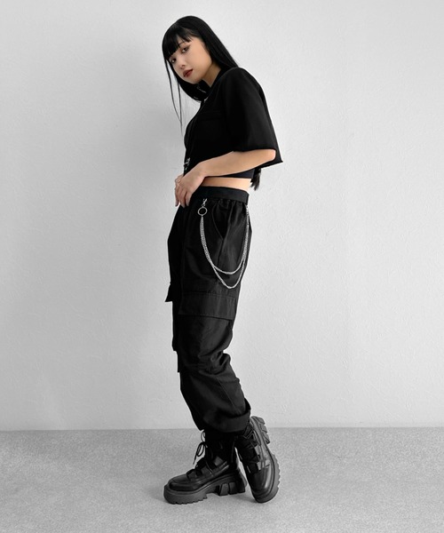 セール】【LVEU.】バックルベルトチェーンカーゴパンツ / ボトムス