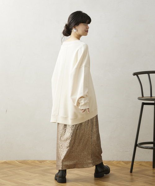 JOURNAL STANDARD relume（ジャーナルスタンダード　レリューム）の「CALIFORNIA UPCYCLE ヘンリーネックスウェット（スウェット・メンズ・ブラック系その他/アイボリー/ライトグレー・LARGE/MEDIUM）」の10枚目の写真