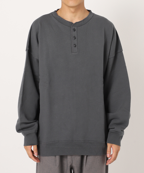 JOURNAL STANDARD relume（ジャーナルスタンダード　レリューム）の「CALIFORNIA UPCYCLE ヘンリーネックスウェット（スウェット・メンズ・ブラック系その他/アイボリー/ライトグレー・LARGE/MEDIUM）」の20枚目の写真