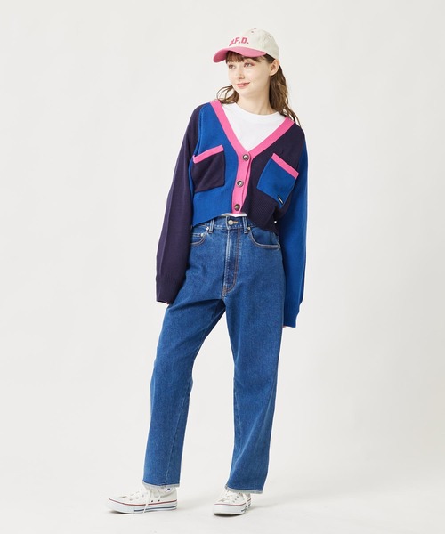 MILKFED.(ミルクフェド)の「M.F.D. BICOLOR CAP(キャップ・レディース・ライトピンク/グリーン/ベージュ/ネイビー・ONE SIZE)」の20枚目の写真