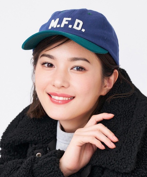MILKFED.(ミルクフェド)の「M.F.D. BICOLOR CAP(キャップ・レディース・ライトピンク/グリーン/ベージュ/ネイビー・ONE SIZE)」の22枚目の写真