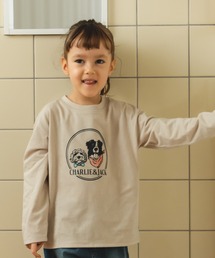 pairmanon | 【かぞくおそろい】シンプル ロゴ イラスト グラフィック 長袖 ロンT(Tシャツ/カットソー)