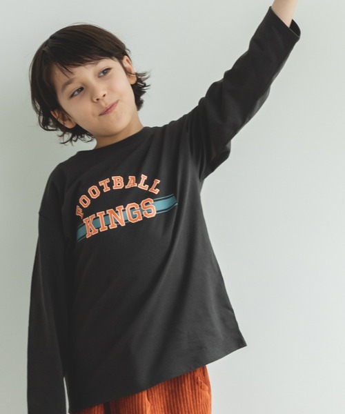 pairmanon（ペアマノン）の「【かぞくおそろい】シンプル ロゴ イラスト グラフィック 長袖 ロンT（Tシャツ/カットソー・キッズ・ベージュ系その他3/テラコッタ/ホワイト系その他/ブラウン系その他/ブルー系その他3/イエロー系その他/ホワイト系その他3/ベージュ系その他/ホワイト系その他2/ベージュ系その他4/ブラック系その他/ミント/ブルー系その他/パープル系その他2/ブラック系その他2/ピンク系その他/ベージュ系その他2/パープル系その他/ブラック系その他3/ブラック系その他5・100/140/120/110/150/90/130/80）」の7枚目の写真