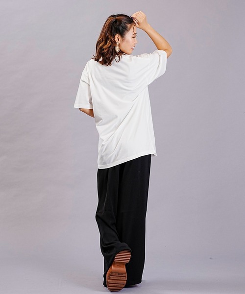 X-girl(エックスガール)の「【ムラサキスポーツ別注】X-GIRL/エックスガール ロゴTシャツ クルーネック半袖Tee 105232011038(Tシャツ/カットソー・レディース・ブラック/ホワイト/ライトパープル・XL/M/L)」の14枚目の写真