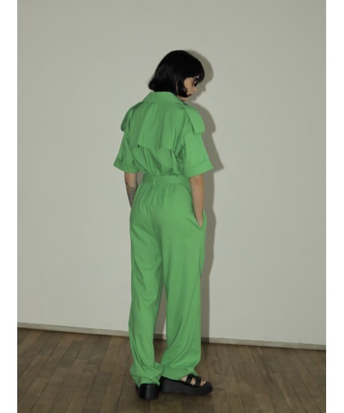 AMAIL（アマイル）の「Ethic perfect funny coverall（つなぎ/オールインワン・レディース・グリーン/ブラック・FREE）」の5枚目の写真