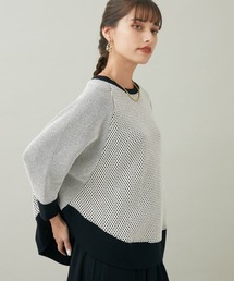 malla ドットダブルフェイスプルオーバー