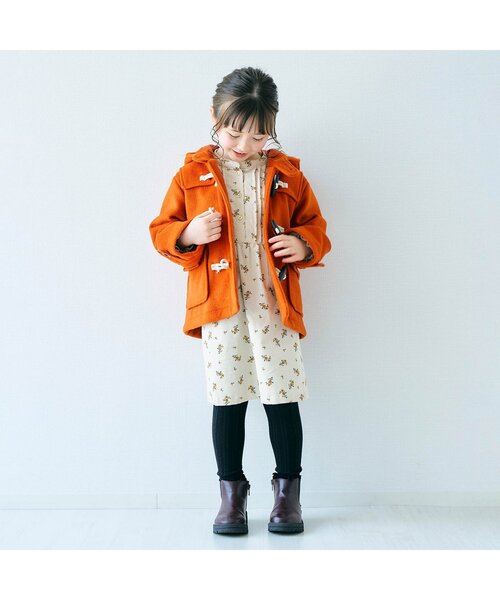 apres les cours(アプレレクール)の「【新色追加/一部リンク可能】まいにちワンピ(ワンピース・キッズ・アイボリー/ラベンダー/ブラック/キナリ/ベージュ/オリーブ/ピンク/ブルー/チェック/レンガ/オフホワイト/サックスブルー/チャコール・90/80/100/120/130/140/110)」の22枚目の写真